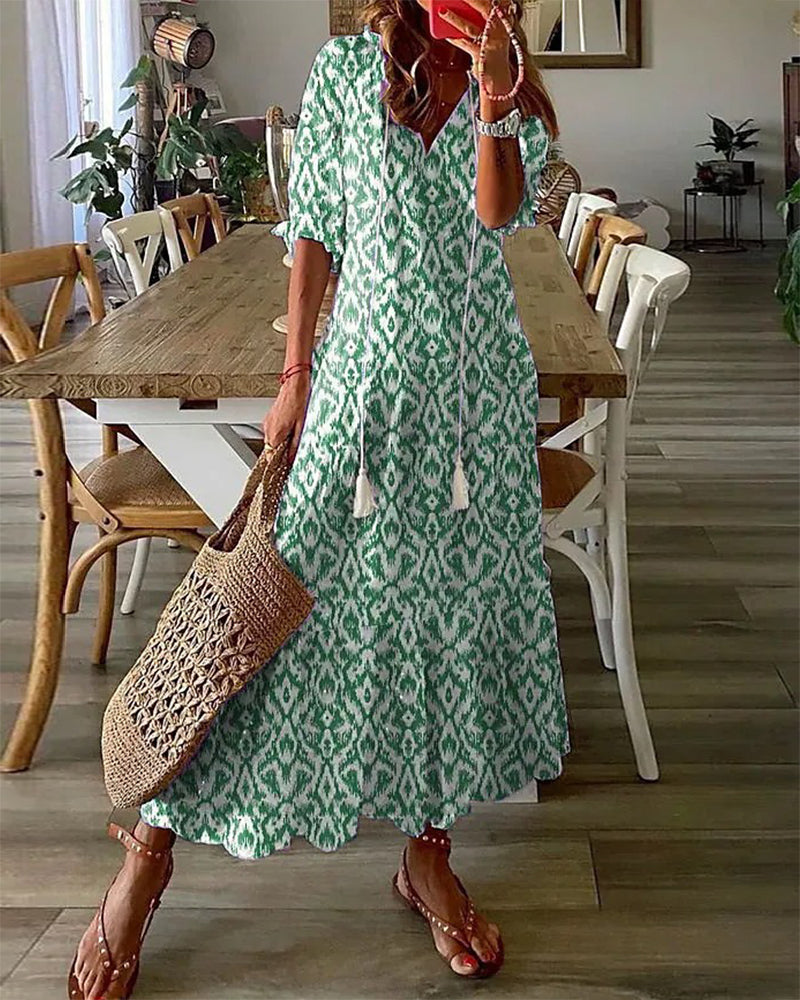 Michaela - Boho-klänning med magstöd – bild 2