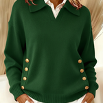Erminia | Pullover med polokrage och knappar – bild 7