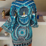 Emelia - Livfull klänning med boho-mönster – bild 3