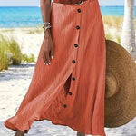 Semi-Sheer-maxikjol med slits – bild 5