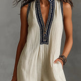 Fiamma | Sleeveless jumpsuit with high collar