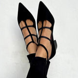 Giada - Pointed-Toe Heels with Crossed Straps