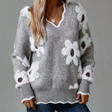 Mereana - Elegant Floral Jumper