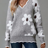Mereana - Elegant Floral Jumper