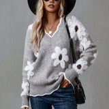 Mereana - Elegant Floral Jumper
