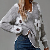 Mereana - Elegant Floral Jumper
