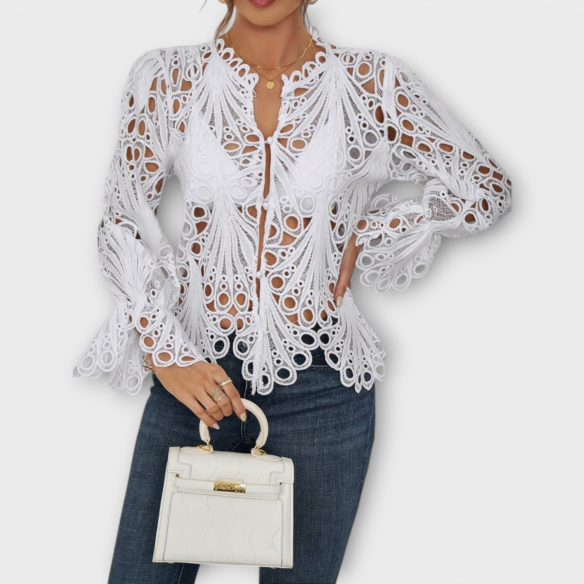 Savannah - Asymmetrisk blus – bild 4