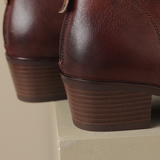 Camila - Luxury Ankle Boots with Low Heel