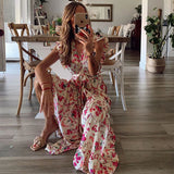 Shera - Maxiklänning med blommigt mönster – bild 3