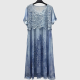 INDIGO | Elegant midiklänning med blommönster – bild 6