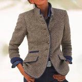 Vaite - Elegant cardigan med hög halsringning