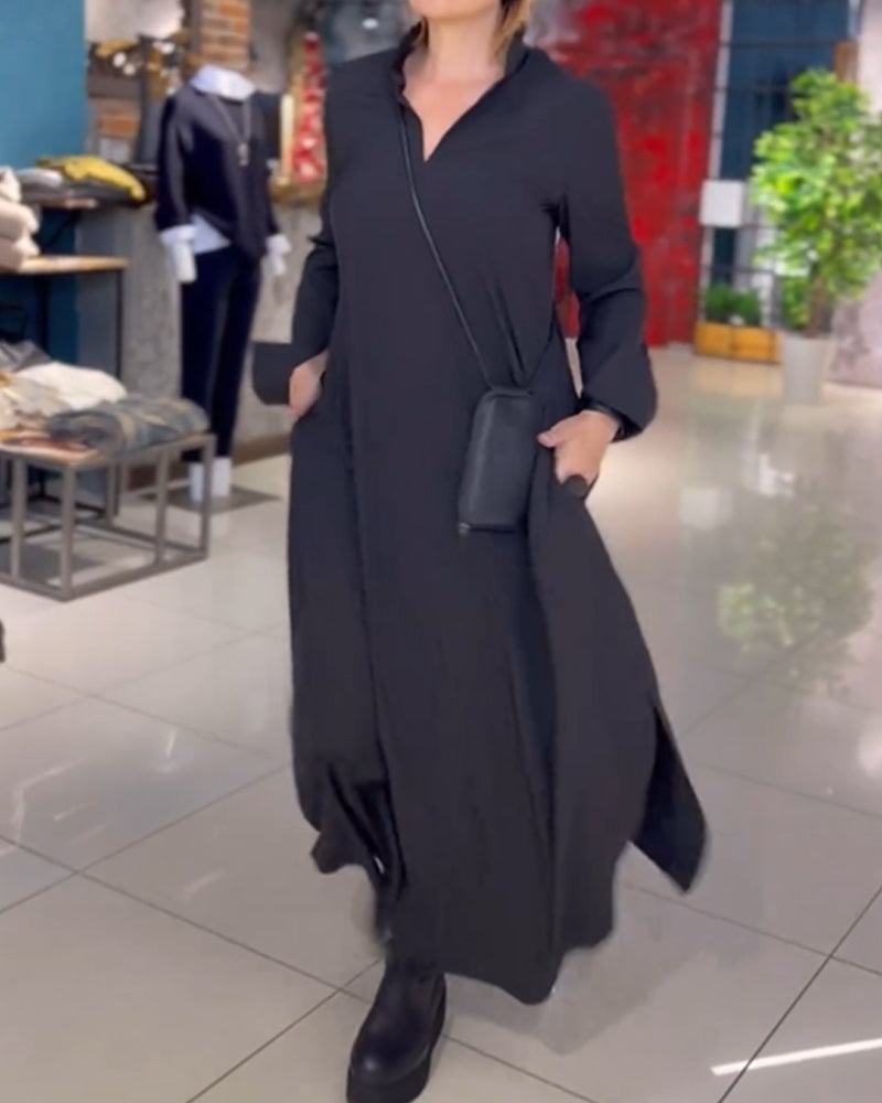 Sylvie - Utsvängd maxiklänning – bild 9