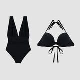 Luxe Shaping Swimsuit with Deep V-Neck