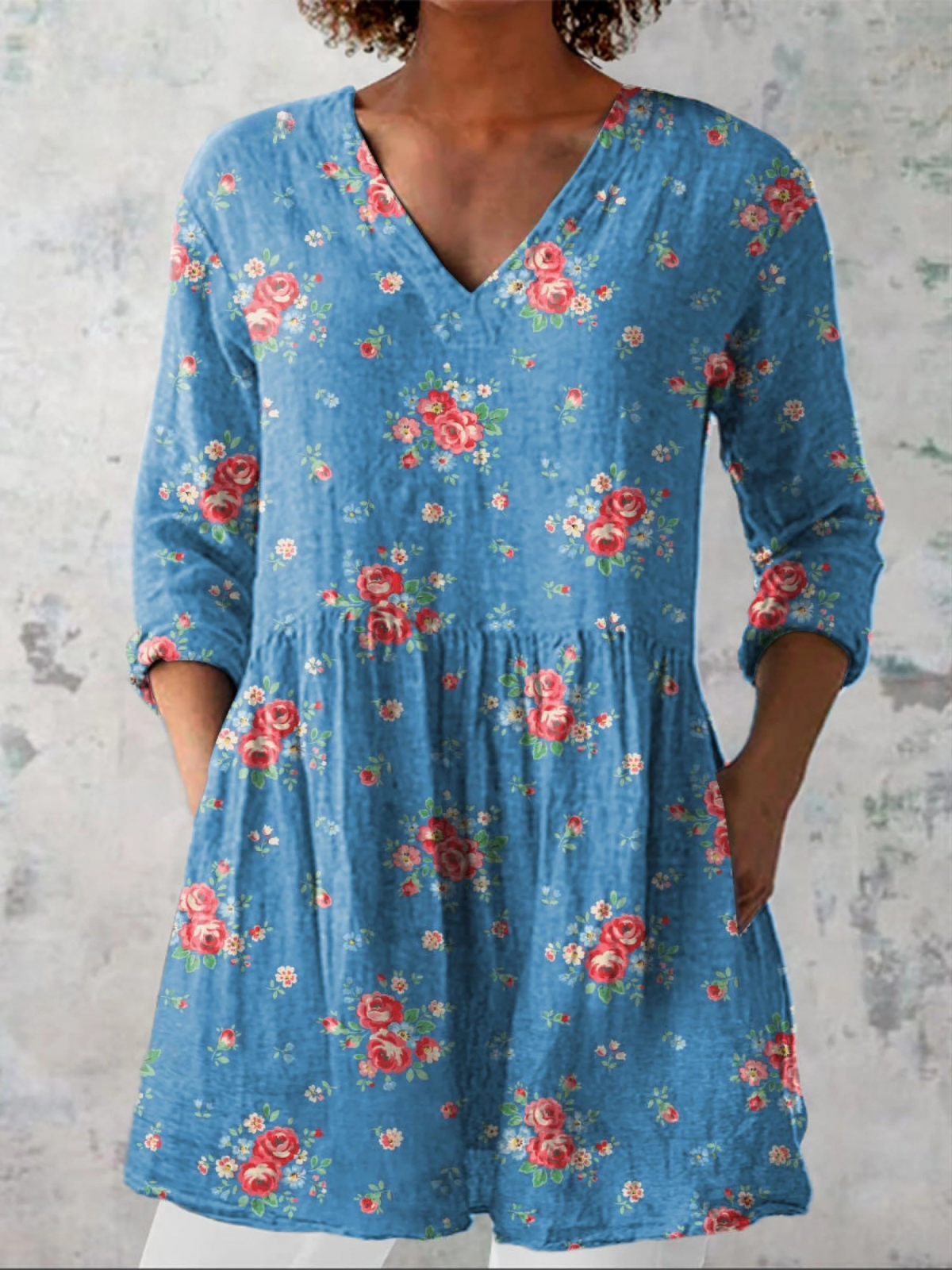 Ayla | Lång blus med iögonfallande mönster – bild 2