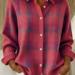 Candida | Rutig cardigan – bild 3