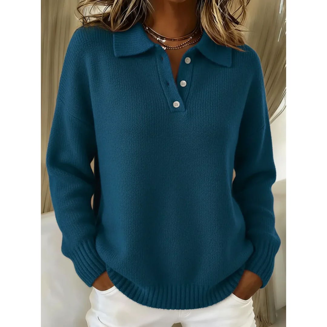 Marina | Mjuk pullover med polokrage – bild 2