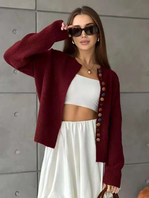 Nicole - Button Detail Cardigan