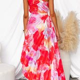 Kacie - Pleated Summer Maxi Dress