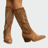 Embroidered, Elegant Western Boots