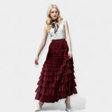Elegant kjol med tyllkant – bild 8