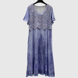 INDIGO | Elegant midiklänning med blommönster – bild 8