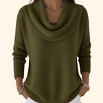 Iole | Pullover med draperad krage – bild 5