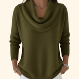 Iole | Pullover med draperad krage – bild 5
