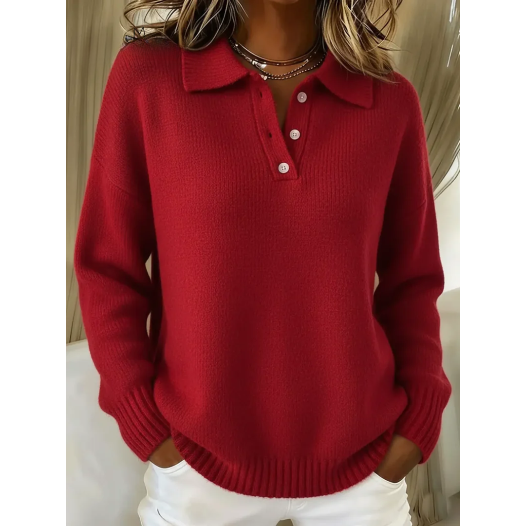 Marina | Mjuk pullover med polokrage – bild 3