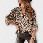 Iara - Modern leopardmönstrad blus
