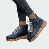 Low-Shaft Orthopaedic Leather Boots