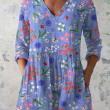 Amelie | Lång blus med djärvt mönster – bild 2