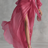 Daisy - Elegant Long Chiffon Dress