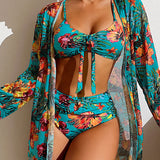 Glenda - Bikini with Floral Skirt