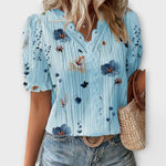 Emily - Blus med V-ringning – bild 18