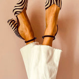 Viola™ - Zebra print heels