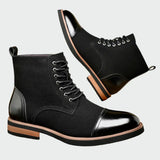 Oxford Leather Ankle Boots