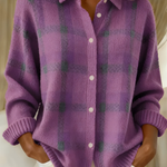 Candida | Rutig cardigan – bild 4