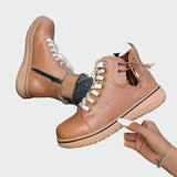 Low-Shaft Orthopaedic Leather Boots
