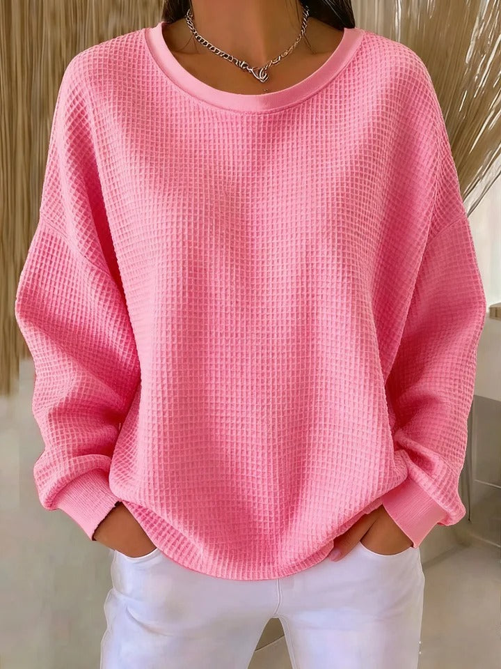 Norma | Klassisk våffelstickad pullover