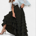 Elegant kjol med tyllkant – bild 6