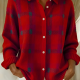 Fiammetta | Rutig stickad cardigan – bild 3