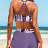 Janette - High-Waisted Ribbed Bikini