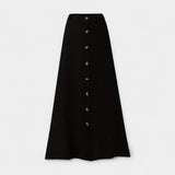 Semi-Sheer-maxikjol med slits – bild 8