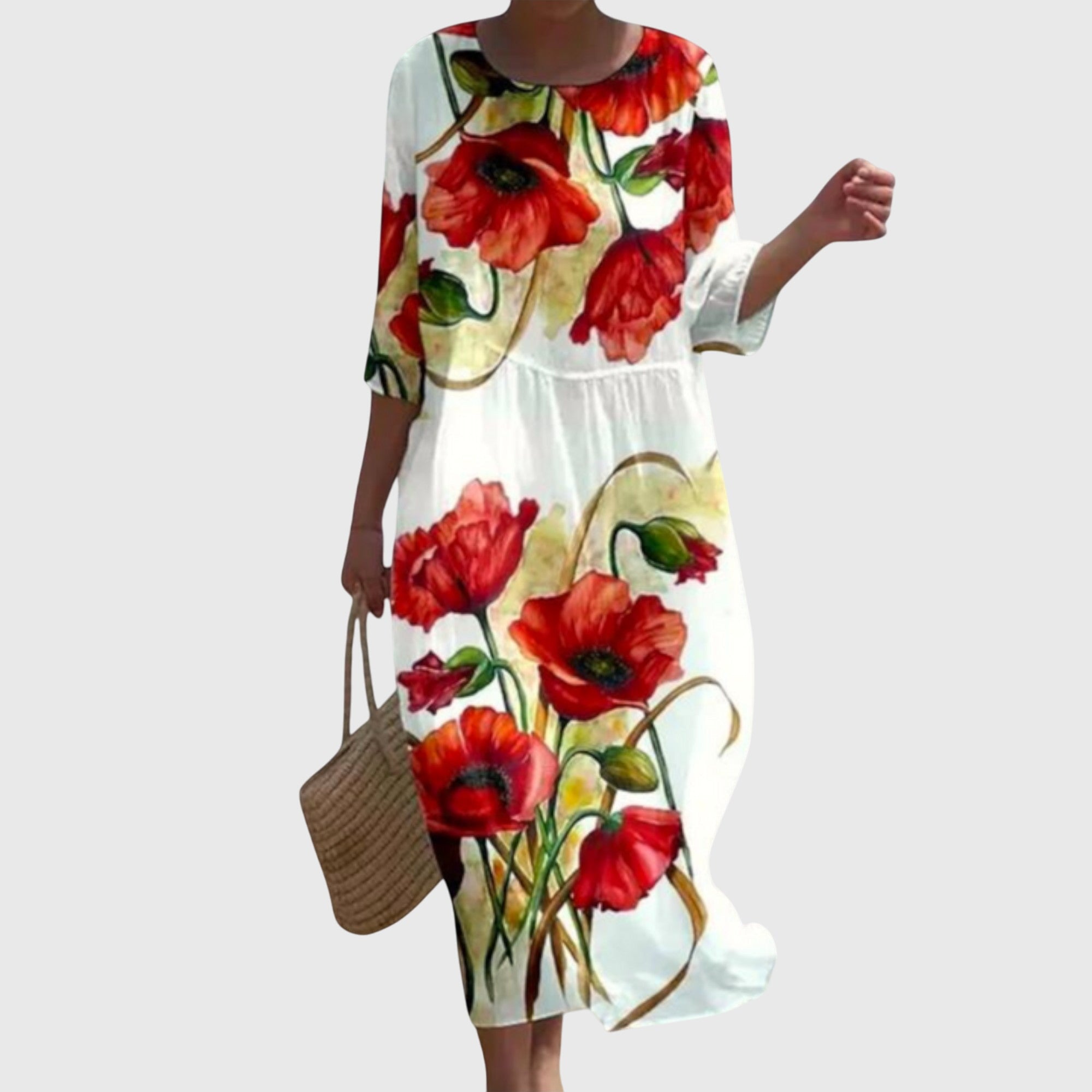 Hayley™ | Elegant blommig maxiklänning – bild 4