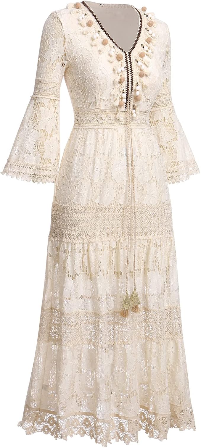 Amary - Boho-spetsklänning – bild 3