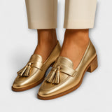 Golden Women's Loafers