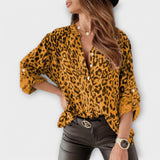 Iara - Modern leopardmönstrad blus – bild 3