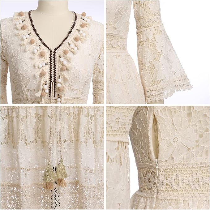 Amary - Boho-spetsklänning – bild 6