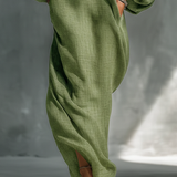 Georgina - Light Green Off-Shoulder Maxi Dress