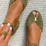 Olivia – Salviagröna sandaler – bild 3